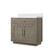 Lexora Abbey 36 inch W Grey Oak Vanity Cabinet and Cultured Marble Top - LVA36SR300
