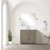 Lexora Abbey 36 inch W Grey Oak Vanity Cabinet and Cultured Marble Top - LVA36SR300