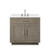 Lexora Abbey 36 inch W Grey Oak Vanity Cabinet, Cultured Marble Top, and Faucet Set - LVA36SR301