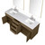 Lexora Abbey 80 inch W Grey Oak Double Sink Vanity Cabinet, White Quartz Top, Faucet Set, and 36 in Mirrors - LVA80DR211