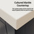 Lexora Castor 80 inch W Black Double Sink Wall Hung Vanity Cabinet, Cultured Marble Top, and 36 in Mirrors - LVC80DL310
