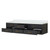 Lexora Castor 84 inch W Black Double Sink Wall Hung Vanity Cabinet and Cultured Marble Top - LVC84DL300