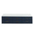 Lexora Castor 80 inch W Blue Double Sink Wall Hung Vanity Cabinet and White Quartz Top - LVC80DE200