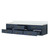 Lexora Castor 84 inch W Blue Double Sink Wall Hung Vanity Cabinet and Cultured Marble Top - LVC84DE300