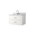 Lexora Castor 30 inch W White Single Bath Wall Hung Vanity Cabinet, Carrara Marble Top, and Faucet Set - LVC30SA101