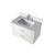 Lexora Castor 30 inch W White Single Bath Wall Hung Vanity Cabinet, White Quartz Top, and Faucet Set - LVC30SA201