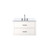 Lexora Castor 30 inch W White Single Bath Wall Hung Vanity Cabinet, Cultured Marble Top, and Faucet Set - LVC30SA301
