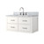 Lexora Castor 36 inch W White Single Bath Wall Hung Vanity Cabinet, Carrara Marble Top, and Faucet Set - LVC36SA101