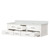 Lexora Castor 72 inch W White Double Sink Wall Hung Vanity Cabinet and White Quartz Top - LVC72DA200