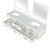 Lexora Castor 84 inch W White Double Sink Wall Hung Vanity Cabinet, White Quartz Top, and 36 in Mirrors - LVC84DA210