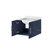 Lexora Geneva 24 in. W Navy Blue Wall Mount Bath Vanity Cabinet and White Quartz Top - LVG24SE200