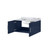 Lexora Geneva 36 in. W Navy Blue Wall Mount Bath Vanity Cabinet and Carrara Marble Top - LVG36SE100