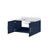 Lexora Geneva 36 in. W Navy Blue Wall Mount Bath Vanity Cabinet and Cultured Marble Top - LVG36SE300