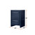 Lexora Lafarre 24 inch W x 20 in D Navy Blue Bath Vanity Cabinet and White Quartz Top - LVLF24SNB200