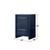 Lexora Lafarre 24 inch W x 20 in D Navy Blue Bath Vanity Cabinet and Cultured Marble Top - LVLF24SNB300