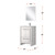 Lexora Lafarre 24 inch W x 20 in D White Bath Vanity Cabinet, White Quartz Top, Chrome Faucet Set and 18 in Mirror - LVLF24SW211