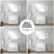 Lexora Lafarre 36 inch W x 20 in D White Bath Vanity Cabinet and Cultured Marble Top - LVLF36SW300