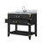 Lexora Norwalk 36 inch W Black Oak Vanity Cabinet, Carrara Marble Top, and Faucet Set - LVN36SJ101