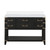 Lexora Norwalk 48 inch W Black Oak Vanity Cabinet and Cultured Marble Top - LVN48SJ300