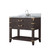 Lexora Norwalk 36 inch W Brown Oak Vanity Cabinet, Carrara Marble Top, and Faucet Set - LVN36SK101