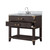 Lexora Norwalk 36 inch W Brown Oak Vanity Cabinet, Carrara Marble Top, and Faucet Set - LVN36SK101