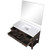 Lexora Norwalk 48 inch W Brown Oak Vanity Cabinet, White Quartz Top, and 46 in Mirror - LVN48SK210