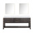 Lexora Norwalk 80 inch W Brown Oak Double Sink Vanity Cabinet, Cultured Marble Top, and 36 in Mirrors - LVN80DK310