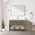 Lexora Norwalk 48 inch W Grey Oak Vanity Cabinet and White Quartz Top - LVN48SR200
