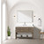 Lexora Norwalk 48 inch W Grey Oak Vanity Cabinet and White Quartz Top - LVN48SR200