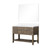 Lexora Norwalk 48 inch W Grey Oak Vanity Cabinet, White Quartz Top, and 46 in Mirror - LVN48SR210