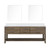 Lexora Norwalk 80 inch W Grey Oak Double Sink Vanity Cabinet, White Quartz Top, and 36 in Mirrors - LVN80DR210