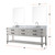 Lexora Norwalk 80 inch W White Oak Double Sink Vanity Cabinet, Carrara Marble Top, Faucet Set, and 36 in Mirrors - LVN80DM111