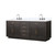 Lexora Abbey 80 inch W Brown Oak Double Sink Vanity Cabinet, White Quartz Top, and Faucet Set - LVA80DK201