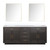 Lexora Abbey 80 inch W Brown Oak Double Sink Vanity Cabinet, White Quartz Top, and 36 in Mirrors - LVA80DK210