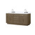 Lexora Abbey 72 inch W Grey Oak Double Sink Vanity Cabinet, Cultured Marble Top, and Faucet Set - LVA72DR301