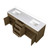Lexora Abbey 80 inch W Grey Oak Double Sink Vanity Cabinet and White Quartz Top - LVA80DR200