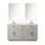 Lexora Abbey 60 inch W White Oak Double Sink Vanity Cabinet White Quartz Countertop, 55 in Mirror and Faucet Set - LVA60DM211 Lexora Abbey 60 inch W White Oak Double Sink Vanity Cabinet White Quartz Countertop, 55 in Mirror and Faucet Set - LVA60DM211