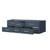 Lexora Castor 60 inch W Blue Double Sink Wall Hung Vanity Cabinet - LVC60DE000