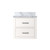 Lexora Castor 20 inch W x 18 in D White Single Bath Wall Hung Vanity Cabinet and Acrylic Top - LVC20SA500