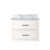 Lexora Castor 24 inch W x 18 in D White Single Bath Wall Hung Vanity Cabinet and Acrylic Top - LVC24SA500