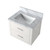 Lexora Castor 24 inch W x 18 in D White Single Bath Wall Hung Vanity Cabinet and Acrylic Top - LVC24SA500