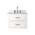 Lexora Castor 24 inch W x 18 in D White Single Bath Wall Hung Vanity Cabinet, Acrylic Top, and Faucet Set - LVC24SA501