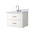 Lexora Castor 24 inch W x 18 in D White Single Bath Wall Hung Vanity Cabinet, Acrylic Top, and Faucet Set - LVC24SA501