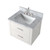 Lexora Castor 24 inch W x 18 in D White Single Bath Wall Hung Vanity Cabinet, Acrylic Top, and Faucet Set - LVC24SA501