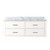 Lexora Castor 48 inch W White Single Bath Wall Hung Vanity Cabinet and Carrara Marble Top - LVC48SA100