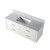 Lexora Castor 48 inch W White Single Bath Wall Hung Vanity Cabinet and Carrara Marble Top - LVC48SA100