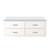 Lexora Castor 48 inch W White Single Bath Wall Hung Vanity Cabinet and White Quartz Top - LVC48SA200