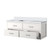 Lexora Castor 48 inch W White Single Bath Wall Hung Vanity Cabinet and White Quartz Top - LVC48SA200