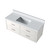 Lexora Castor 48 inch W White Single Bath Wall Hung Vanity Cabinet and Cultured Marble Top - LVC48SA300
