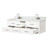 Lexora Castor 60 inch W White Double Sink Wall Hung Vanity Cabinet, Carrara Marble Top, and Faucet Set - LVC60DA101